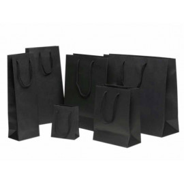 Sac papier noblesse noir kraft Sac papier noblesse noir kraft