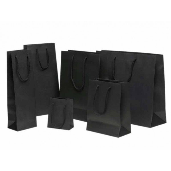 Sac papier noblesse noir kraft Sac papier noblesse noir kraft