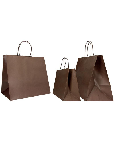 Box tas met gedraaide handvatten