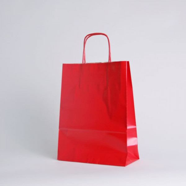 SAC PAPIER  POIGNÉE TORSADÉES| 36x12x41