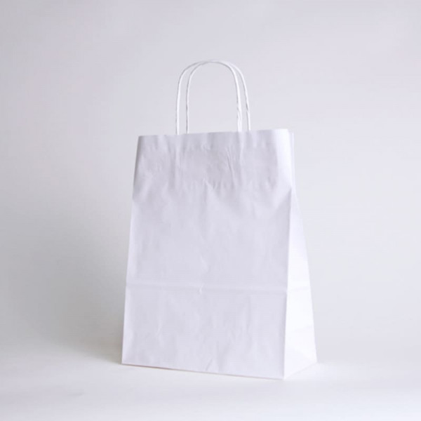 BOLSA DE PAPEL CON ASA TRENZADA | 18x08x24