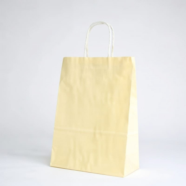 Papieren tas met gedraaide handgreep | 18x08x24