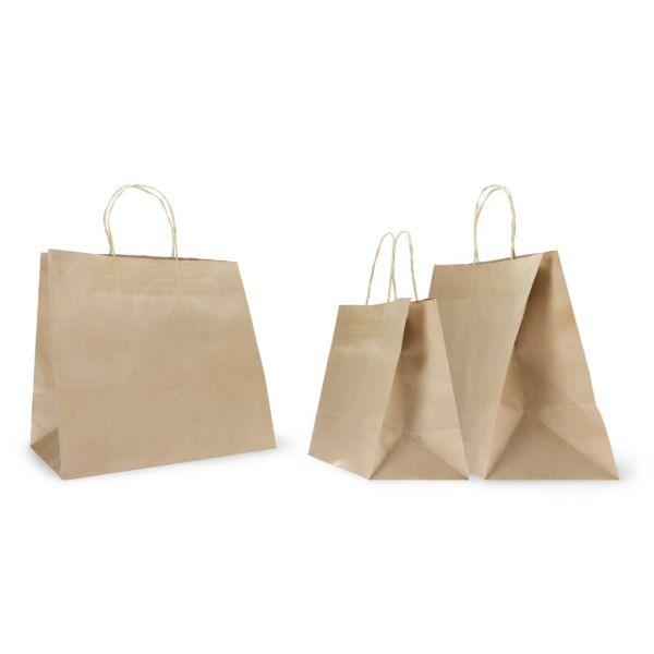 SAC PAPIERPOIGNÉE TORSADÉES| 28x17x29